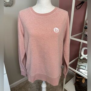 Burn Boot Camp Fuzzy Pink Crewneck